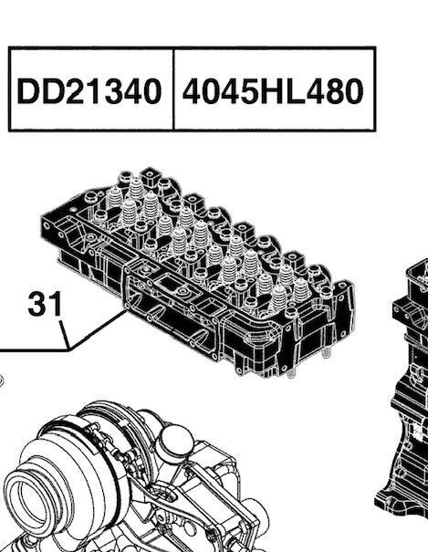 hlava valcov na kolesového traktora John Deere 6030 Premium