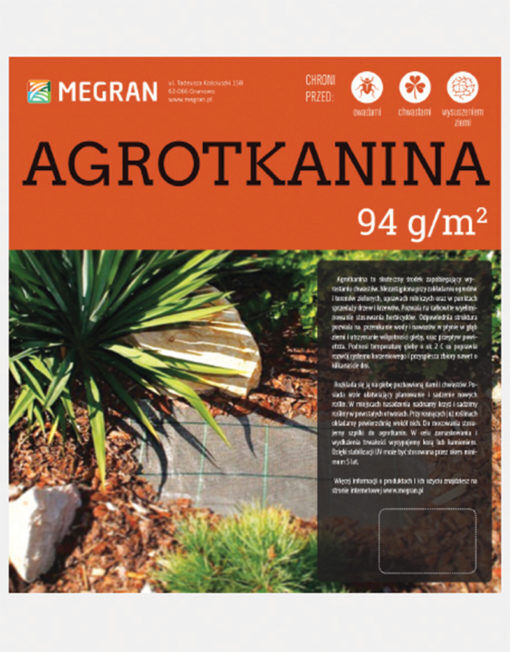 iné záhradné náradie Megran AGROTKANINA 94g/m2 CZARNA